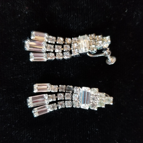 1950's vintage Rhinestone necklace set - Picture 2 of 4